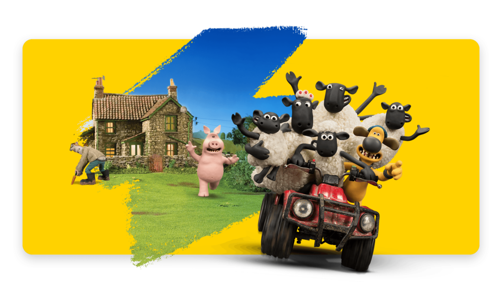 ひつじのショーンのアニメ画像